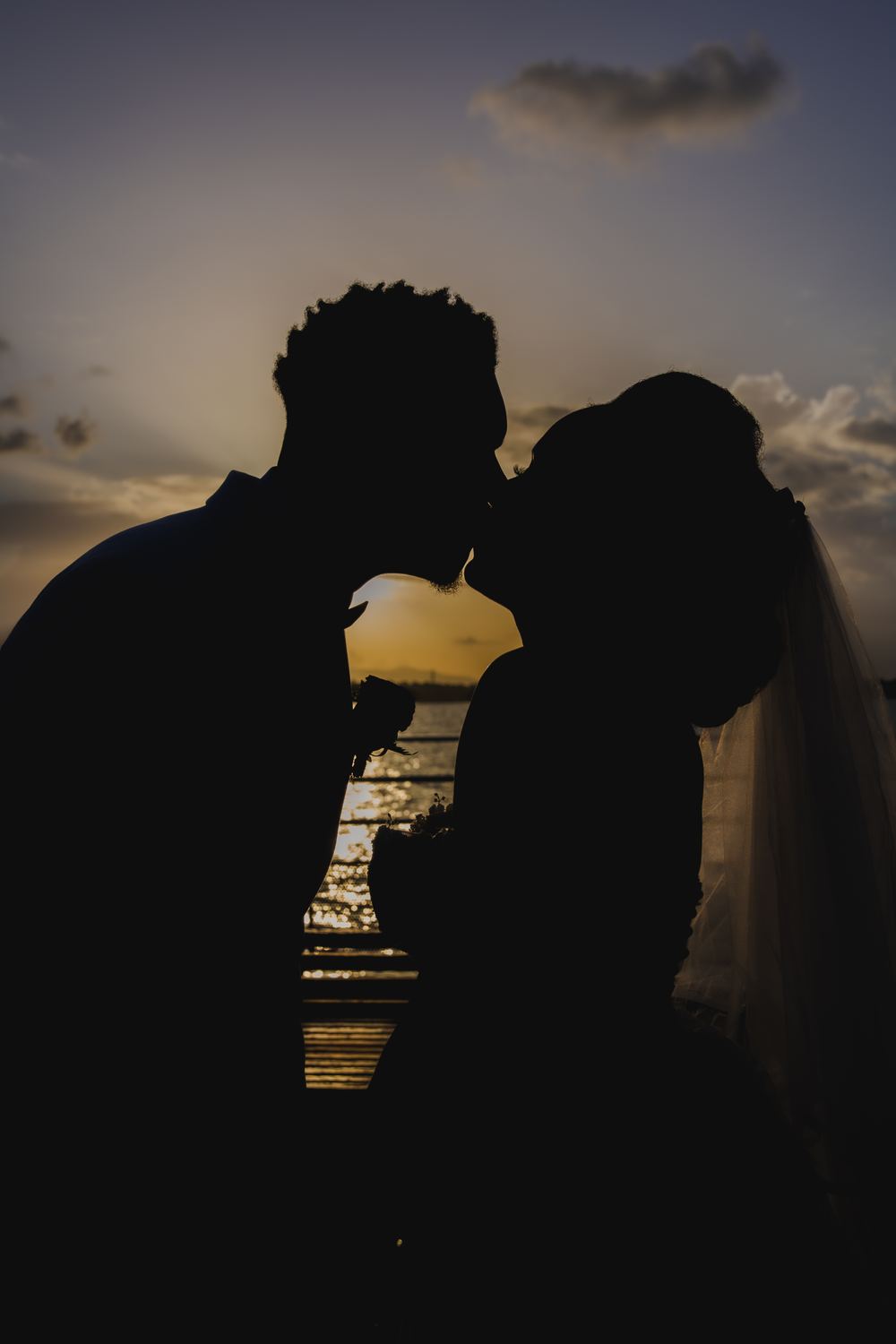 Mariage au coucher du soleil